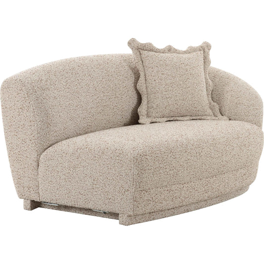 Marion Textured Boucle Loveseat by TOV Furniture in two-tone. Made from boucle, plywood in a unique style.