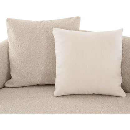 Sylvie Boucle 6-Piece Sectional by TOV Furniture in cream. Made from boucle, mdf, plywood in a transitional style.
