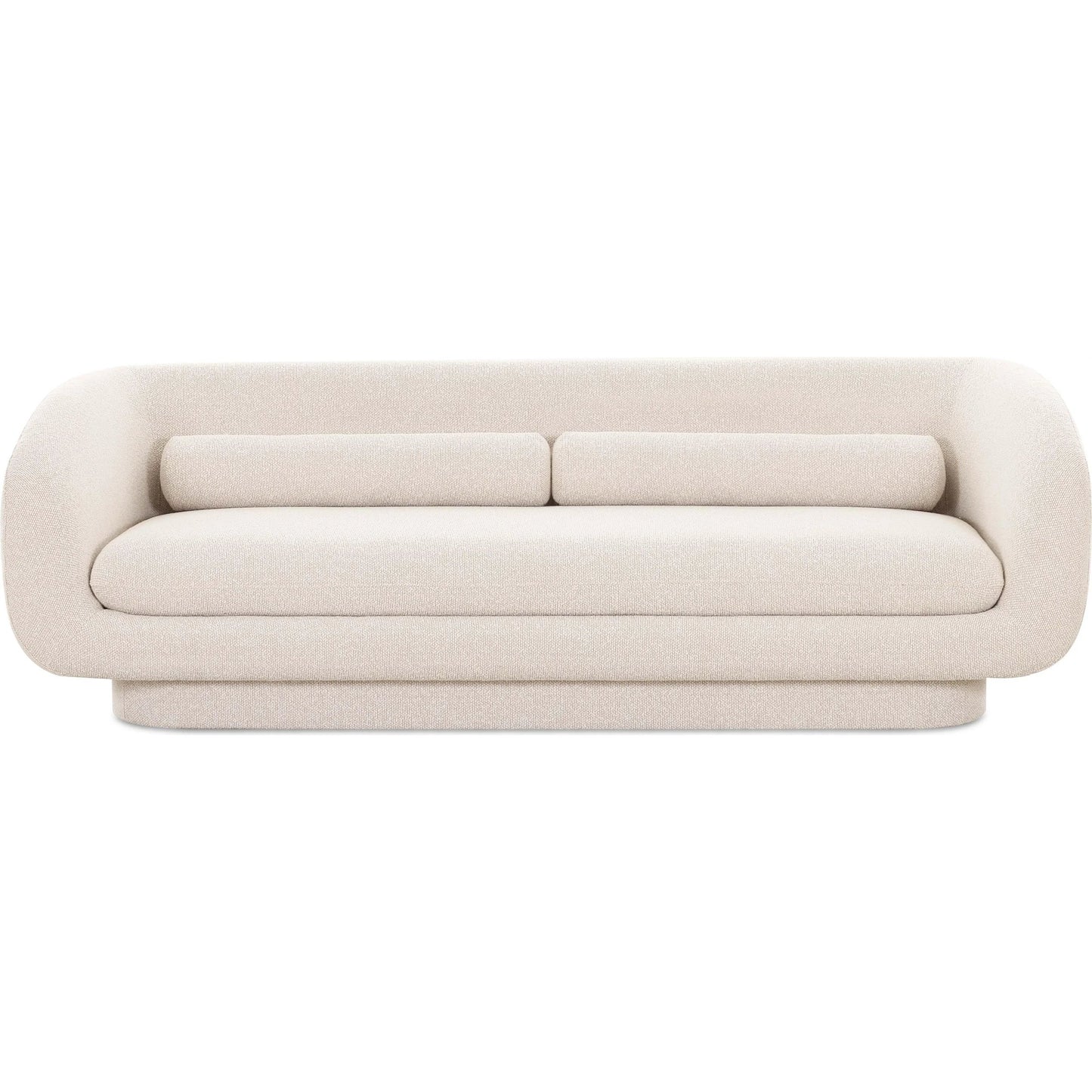001 SI-2321012 | Additional Silo | Simone Boucle Sofa by TOV Furniture in cream. Made from boucle, plywood in a transitional style.