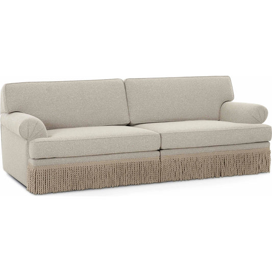 Yvette Boucle Modular Sofa by TOV Furniture in cream. Made from boucle, plywood in a unique style.