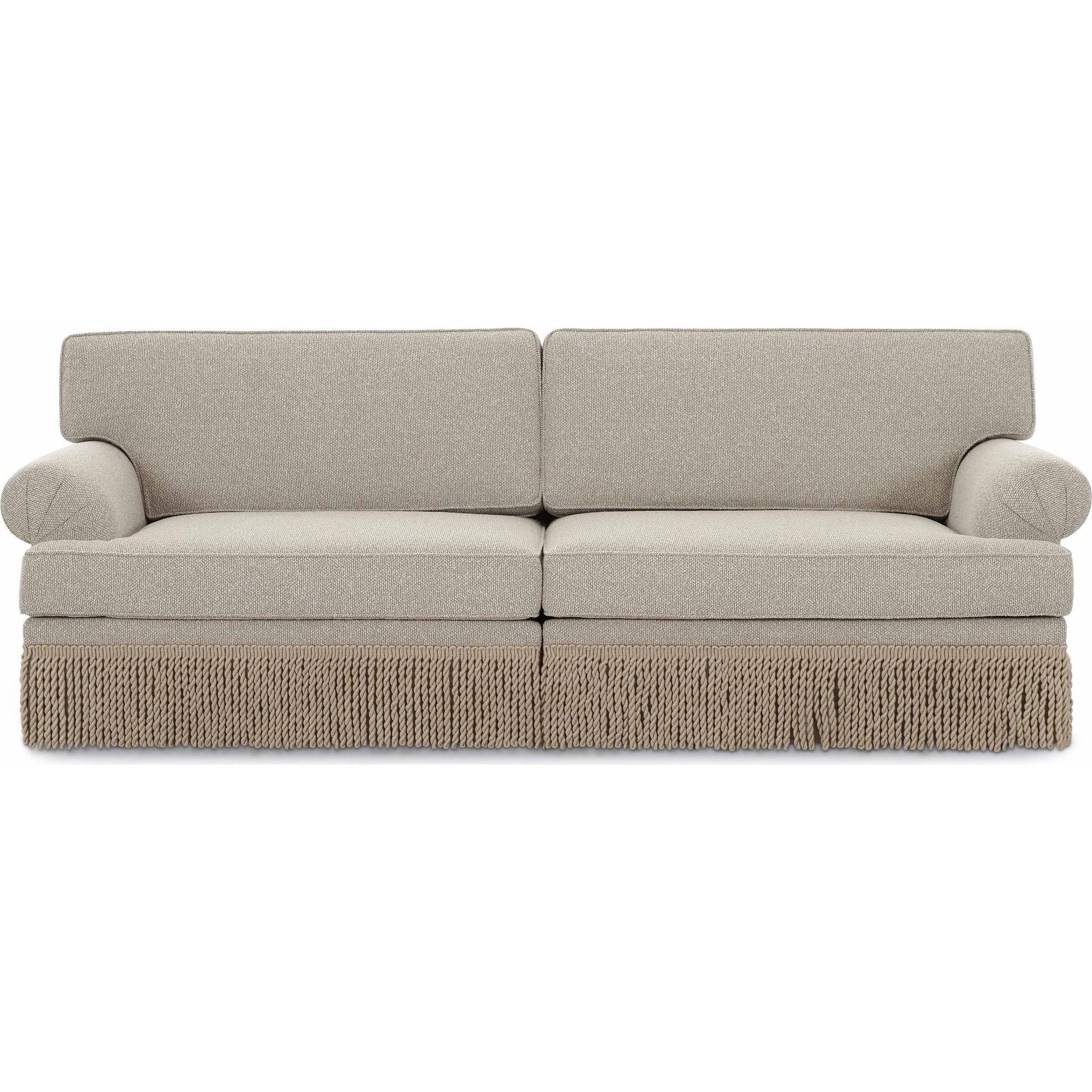 Yvette Boucle Modular Sofa by TOV Furniture in cream. Made from boucle, plywood in a transitional style.