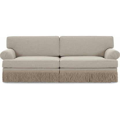Yvette Boucle Modular Sofa by TOV Furniture in cream. Made from boucle, plywood in a transitional style.