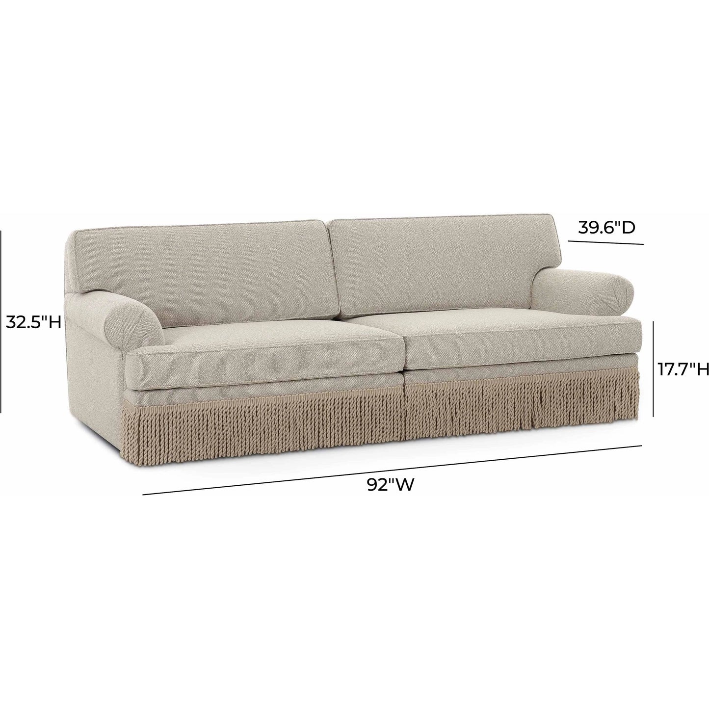 006 SI-2356403 | Additional Silo | Yvette Boucle Modular Sofa by TOV Furniture in cream. Made from boucle, plywood in a transitional style.