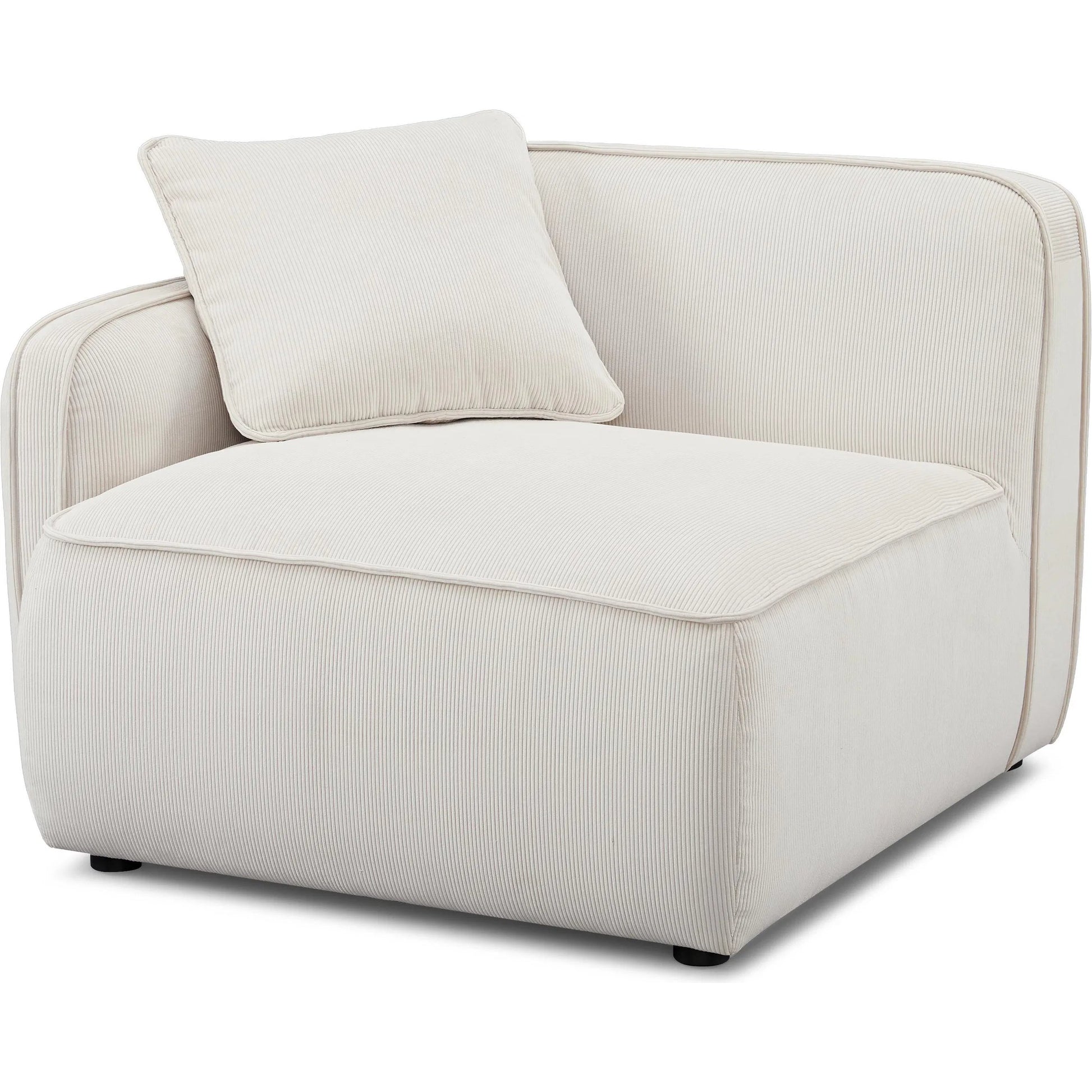 Travie Performance Corduroy Velvet LAF Corner Chair by TOV Furniture. Made from corduroy, plywood, wood in a transitional style.