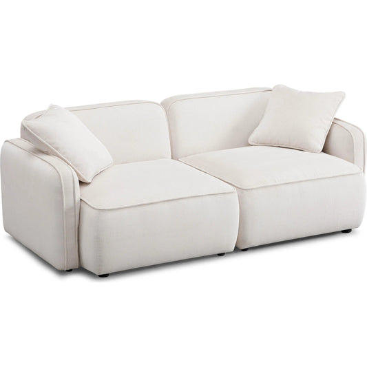 Travie Performance Corduroy Velvet Modular Loveseat by TOV Furniture. Made from corduroy, plywood, wood in a unique style.