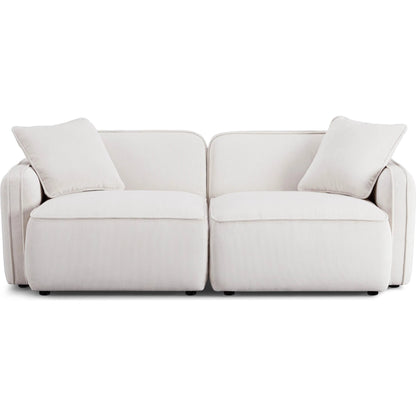 Travie Performance Corduroy Velvet Modular Loveseat by TOV Furniture. Made from corduroy, plywood, wood in a transitional style.