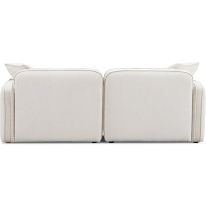 Travie Performance Corduroy Velvet Modular Loveseat by TOV Furniture. Made from corduroy, plywood, wood in a transitional style.