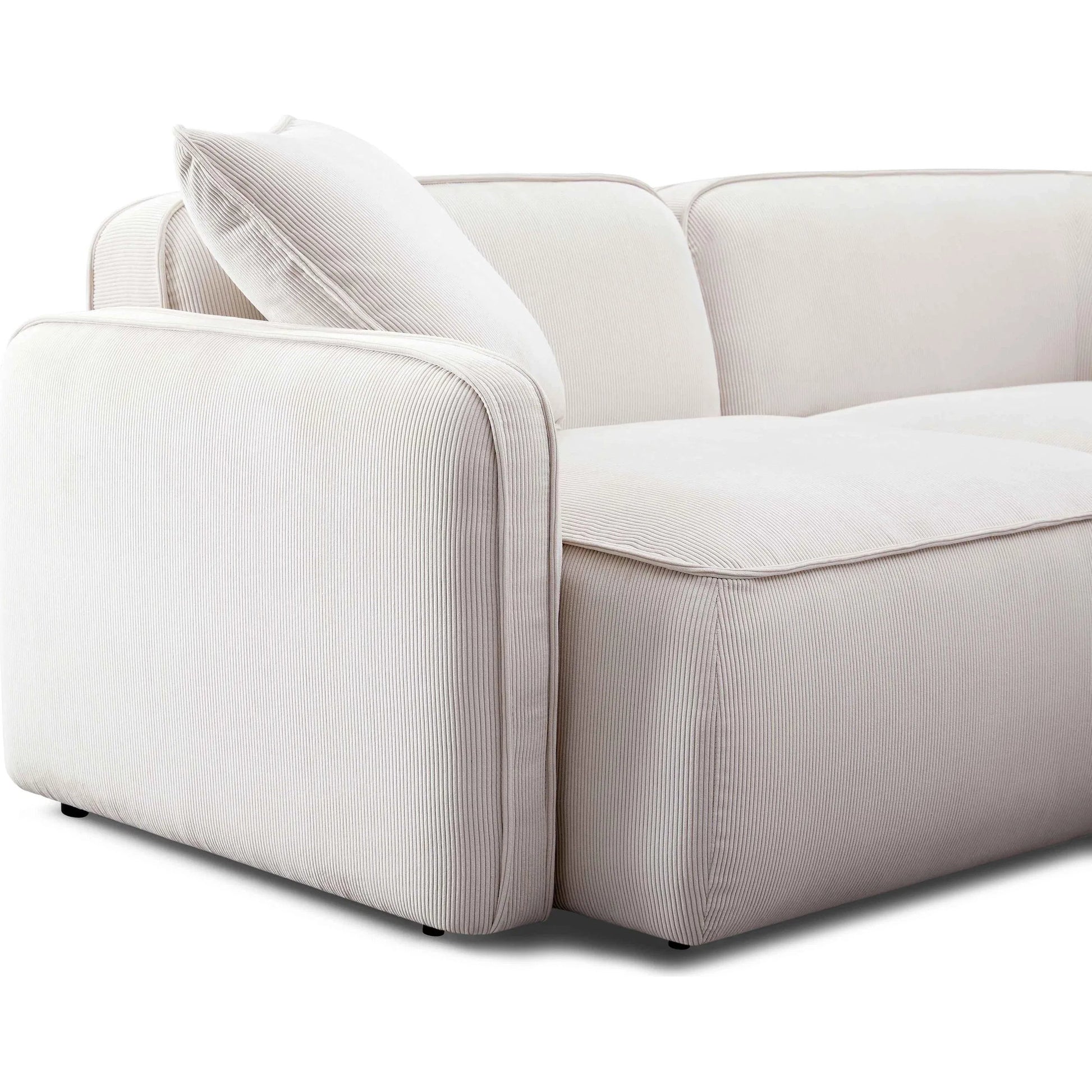 Travie Performance Corduroy Velvet Modular Loveseat by TOV Furniture. Made from corduroy, plywood, wood in a transitional style.