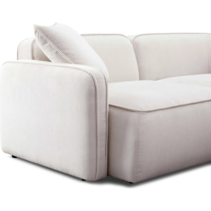 Travie Performance Corduroy Velvet Modular Loveseat by TOV Furniture. Made from corduroy, plywood, wood in a transitional style.