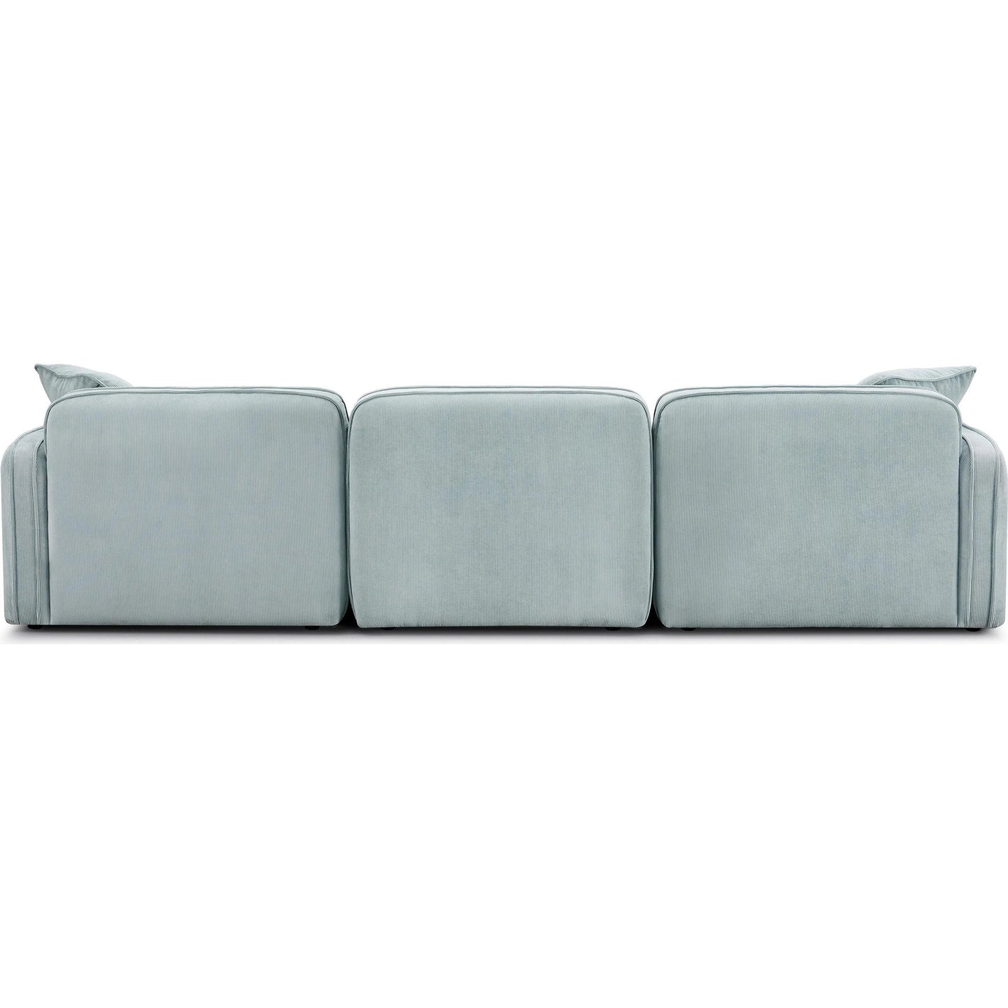 011 SI-2356370 | Additional Silo | Travie Performance Corduroy Velvet 4-Piece Modular Sectional by TOV Furniture. Made from corduroy, plywood, wood in a transitional style.
