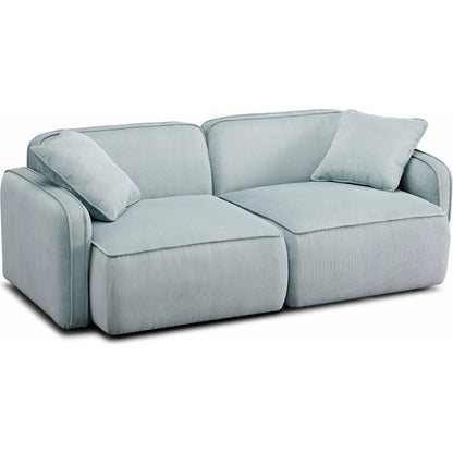 Travie Performance Corduroy Velvet Modular Loveseat by TOV Furniture. Made from corduroy, plywood, wood in a transitional style.