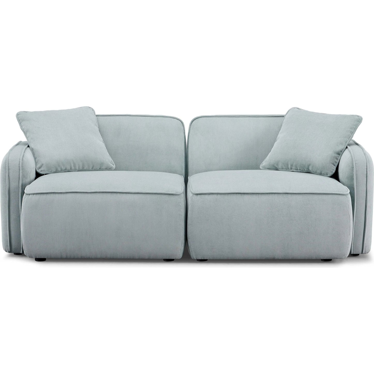 005 SI-2356382 | Additional Silo | Travie Performance Corduroy Velvet Modular Loveseat by TOV Furniture. Made from corduroy, plywood, wood in a transitional style.