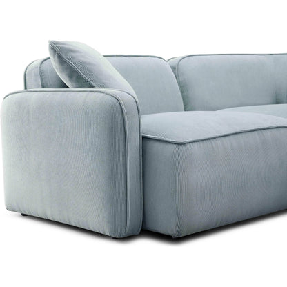 Travie Performance Corduroy Velvet Modular Loveseat by TOV Furniture. Made from corduroy, plywood, wood in a transitional style.