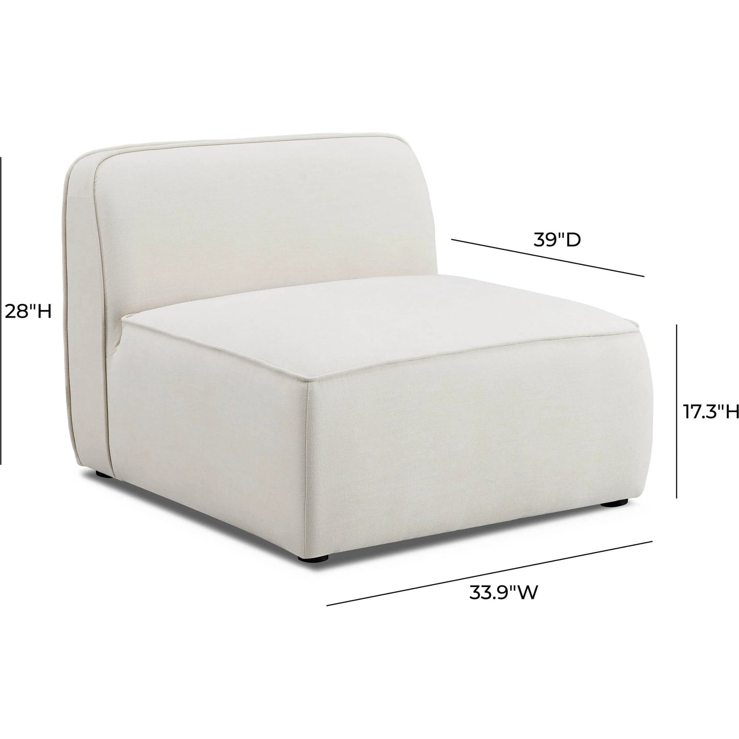 004 SI-2356391 | Additional Silo | Travie Upcycled Linen Armless Chair by TOV Furniture in sand. Made from plywood, recycled fabric, wood in a transitional style.