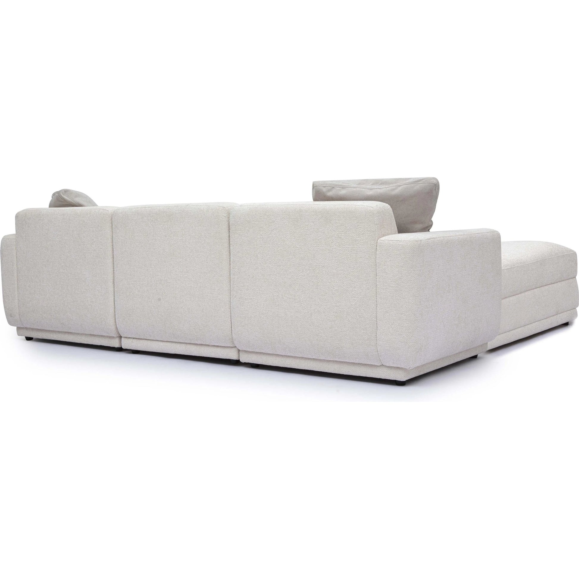 Perry Chenille Modular Sectional by TOV Furniture in cream. Made from chenille, plywood, wood in a transitional style.