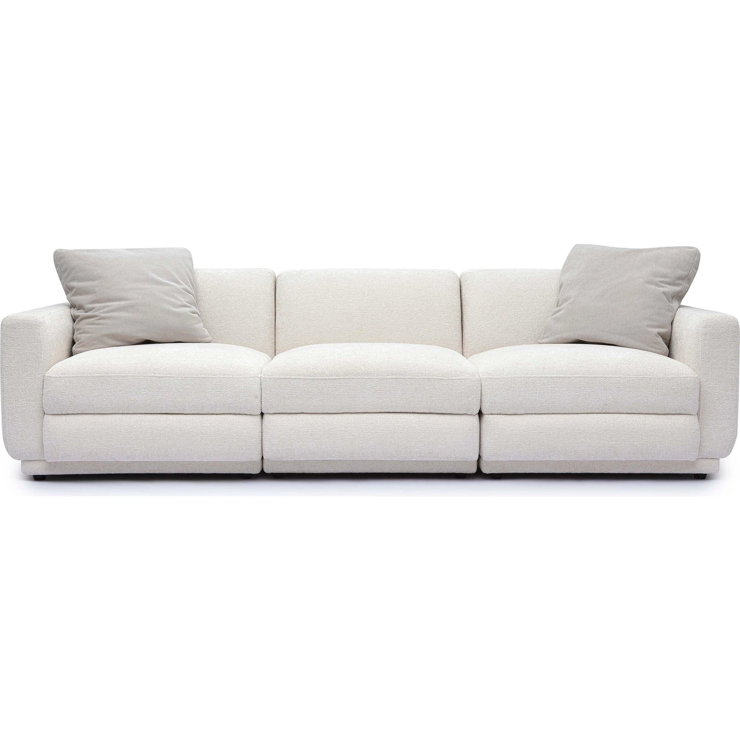 002 SI-2356342 | Additional Silo | Perry Chenille Modular Sofa by TOV Furniture in cream. Made from chenille, plywood, wood in a transitional style.