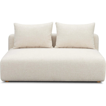 Hangover Heavy Textured Fabric Modular Loveseat by TOV Furniture. Made from fabric, plywood, wood in a transitional style.
