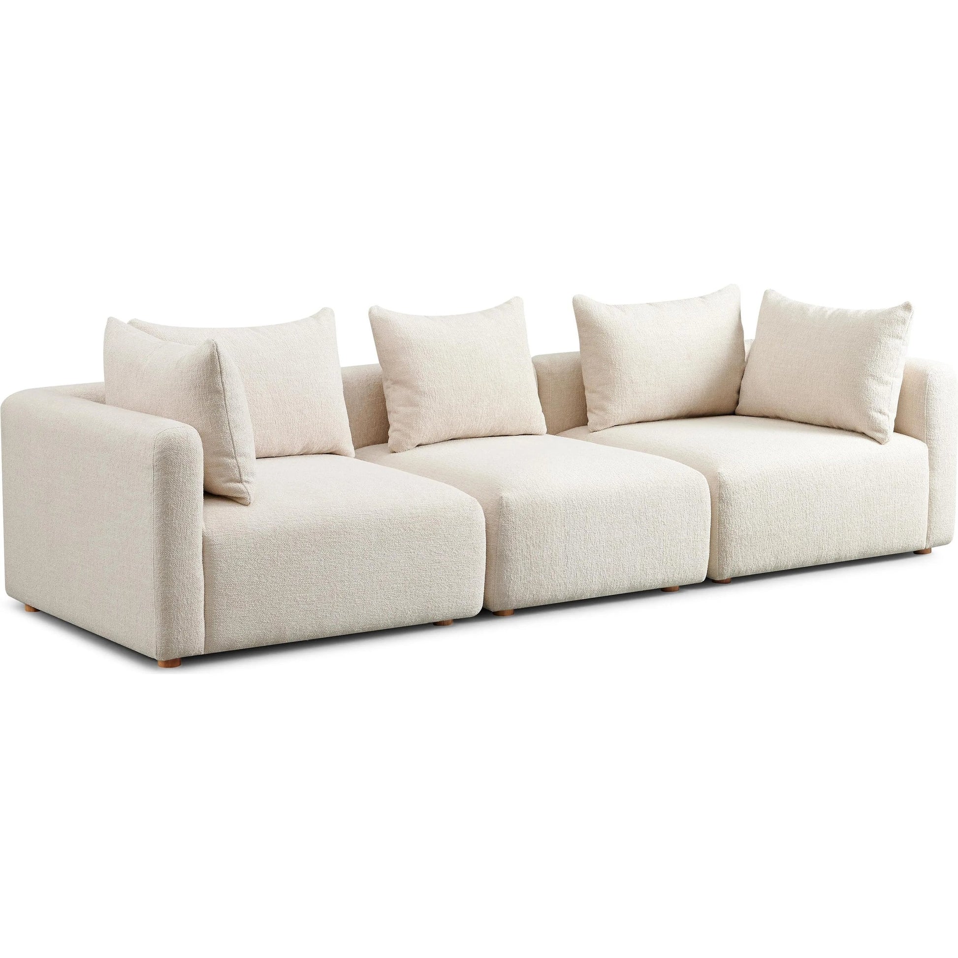 Hangover Heavy Textured Fabric Sofa by TOV Furniture. Made from fabric, plywood, wood in a transitional style.
