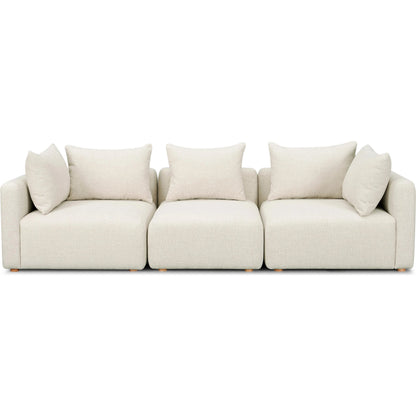 Hangover Heavy Textured Fabric Sofa by TOV Furniture. Made from fabric, plywood, wood in a transitional style.