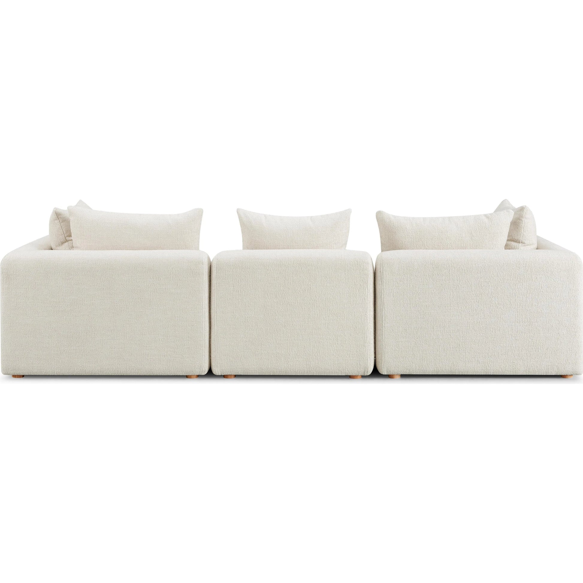Hangover Heavy Textured Fabric Sofa by TOV Furniture. Made from fabric, plywood, wood in a transitional style.