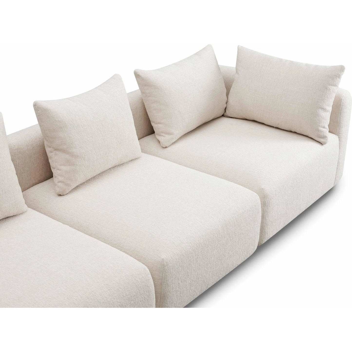 003 SI-2320894 | Closeup | Hangover Heavy Textured Fabric Sofa by TOV Furniture. Made from fabric, plywood, wood in a transitional style.