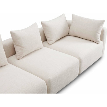 Hangover Heavy Textured Fabric Sofa by TOV Furniture. Made from fabric, plywood, wood in a transitional style.