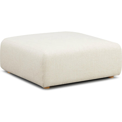 Hangover Heavy Textured Fabric Ottoman by TOV Furniture. Made from fabric, plywood, wood in a unique style.