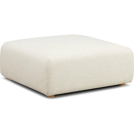 Hangover Heavy Textured Fabric Ottoman by TOV Furniture. Made from fabric, plywood, wood in a unique style.