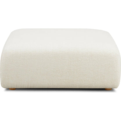 Hangover Heavy Textured Fabric Ottoman by TOV Furniture. Made from fabric, plywood, wood in a unique style.