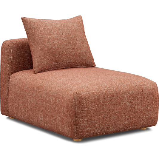 Hangover Heavy Textured Fabric Modular Armless Chair by TOV Furniture. Made from fabric, plywood, wood in a unique style.