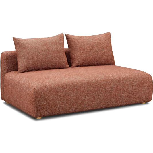 Hangover Heavy Textured Fabric Modular Loveseat by TOV Furniture. Made from fabric, plywood, wood in a unique style.