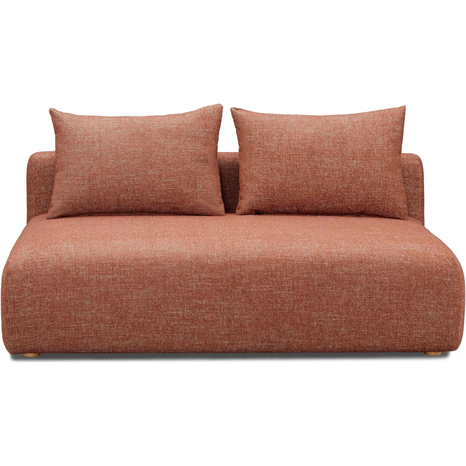 Hangover Heavy Textured Fabric Modular Loveseat by TOV Furniture. Made from fabric, plywood, wood in a transitional style.
