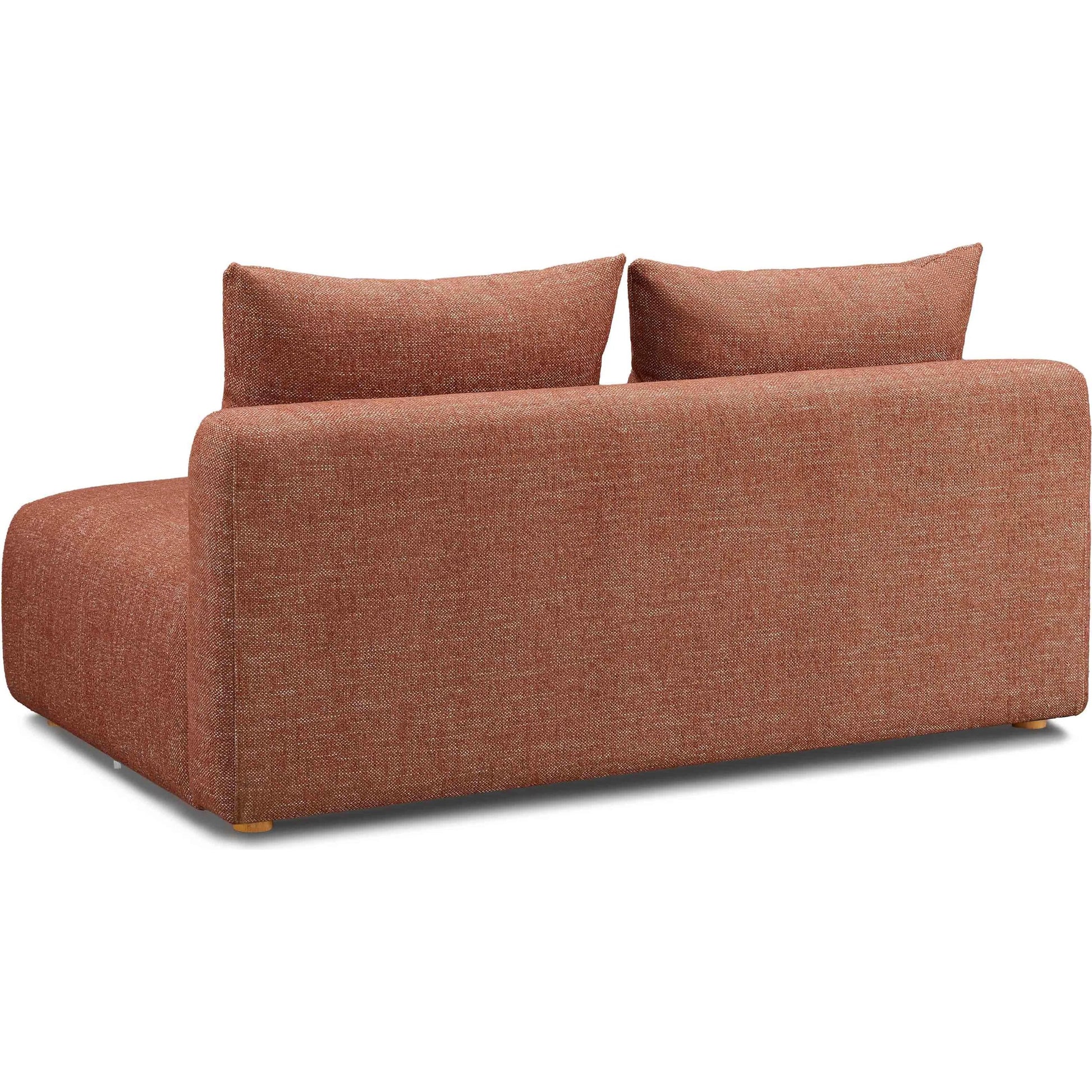 Hangover Heavy Textured Fabric Modular Loveseat by TOV Furniture. Made from fabric, plywood, wood in a transitional style.