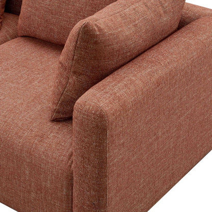 Hangover Heavy Textured Fabric Modular Loveseat by TOV Furniture. Made from fabric, plywood, wood in a transitional style.