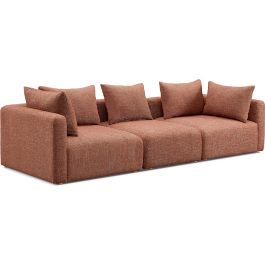 Hangover Heavy Textured Fabric Sofa by TOV Furniture. Made from fabric, plywood, wood in a unique style.