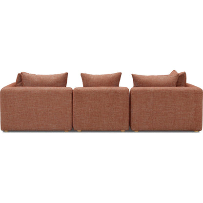 Hangover Heavy Textured Fabric Sofa by TOV Furniture. Made from fabric, plywood, wood in a transitional style.