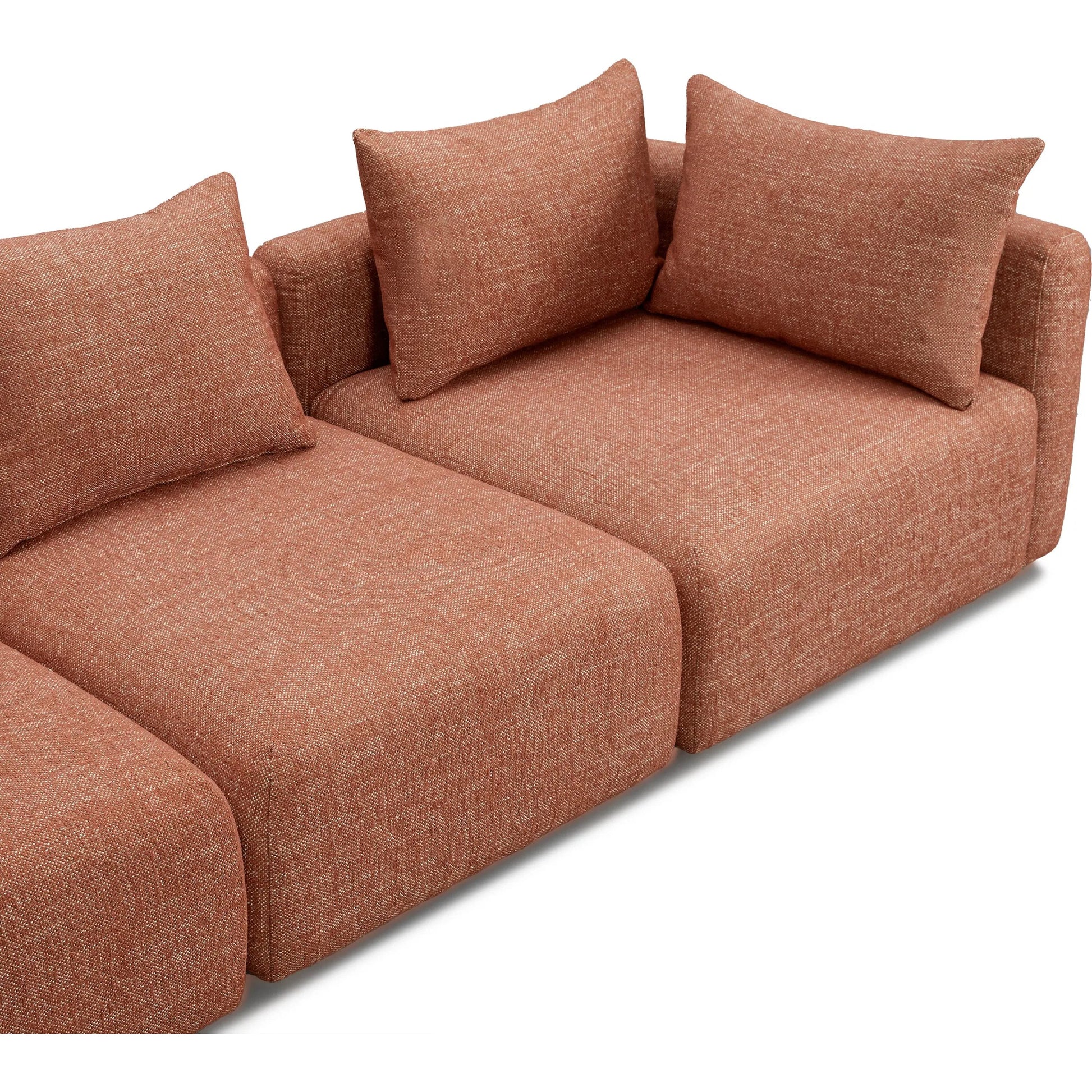Hangover Heavy Textured Fabric Sofa by TOV Furniture. Made from fabric, plywood, wood in a transitional style.