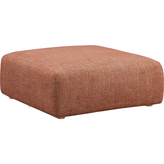 Hangover Heavy Textured Fabric Ottoman by TOV Furniture. Made from fabric, plywood, wood in a unique style.