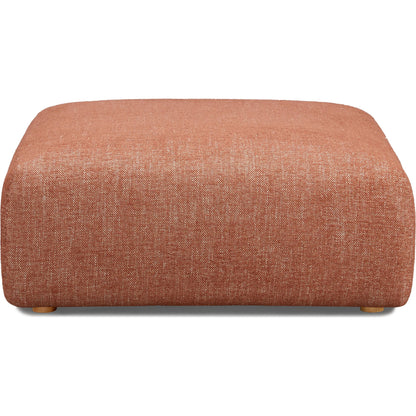 Hangover Heavy Textured Fabric Ottoman by TOV Furniture. Made from fabric, plywood, wood in a unique style.