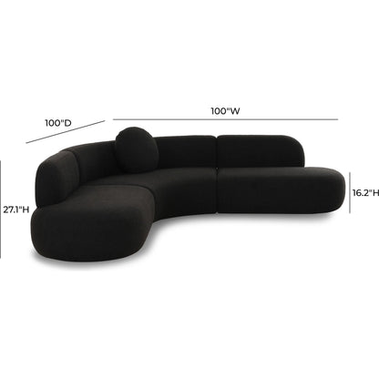 Broohah Boucle Sectional by TOV Furniture. Made from unique in a modern style.