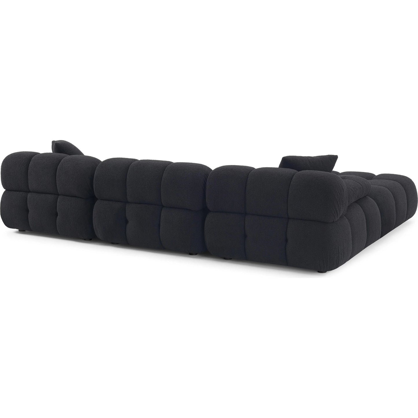 015 SI-2439907 | Additional Silo | Calliope Vegan Shearling 4-Piece Modular Sectional by TOV Furniture. Made from fabric, plywood, wood in a transitional style.