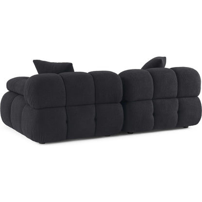 Calliope Vegan Shearling Modular Loveseat by TOV Furniture. Made from fabric, plywood, wood in a transitional style.
