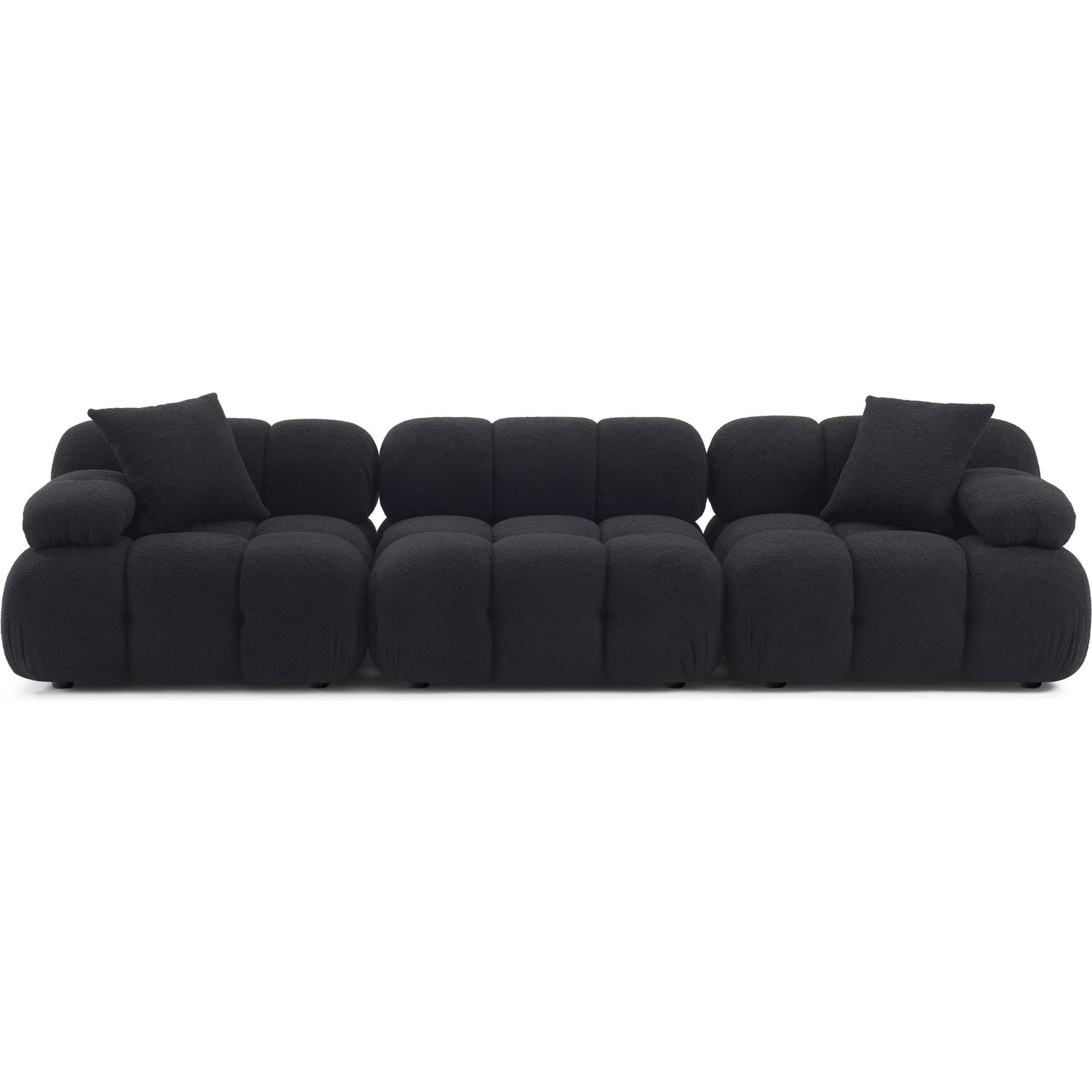 009 SI-2439913 | Primary Silo | Calliope Vegan Shearling Modular Sofa by TOV Furniture. Made from fabric, plywood, wood in a transitional style.