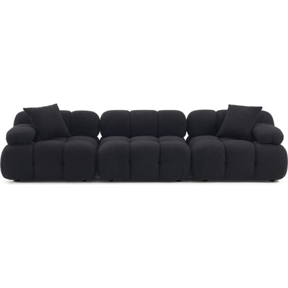 Calliope Vegan Shearling Modular Sofa by TOV Furniture. Made from fabric, plywood, wood in a transitional style.