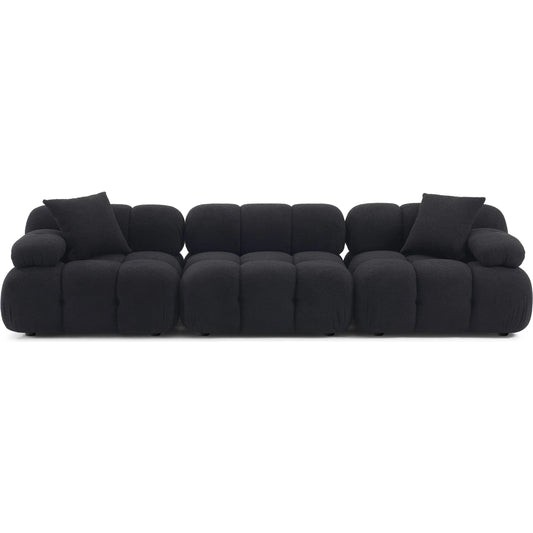 Calliope Vegan Shearling Modular Sofa by TOV Furniture. Made from fabric, plywood, wood in a unique style.