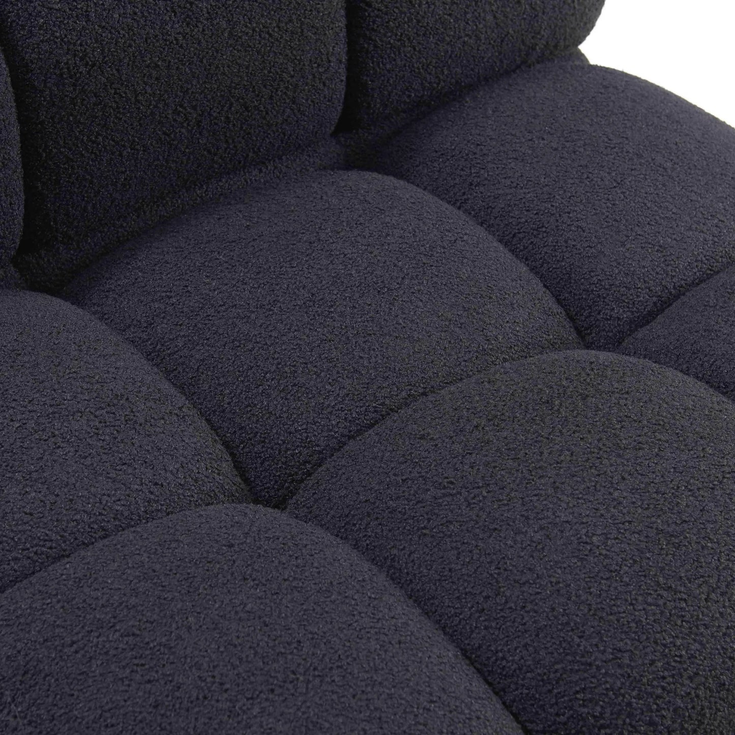 010 SI-2439908 | Closeup | Calliope Vegan Shearling 6-Piece Modular U-Sectional by TOV Furniture. Made from fabric, plywood, wood in a transitional style.