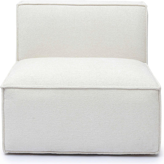 Mindy Chenille Basketweave Armless Chair by TOV Furniture. Made from chenille, plywood in a unique style.