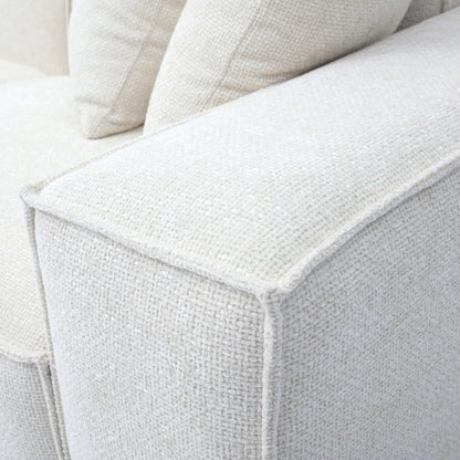 Mindy Chenille Basketweave Modular Sectional by TOV Furniture. Made from chenille, plywood in a transitional style.
