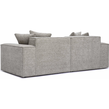 Mindy Chenille Basketweave Modular Loveseat by TOV Furniture. Made from chenille, plywood in a transitional style.