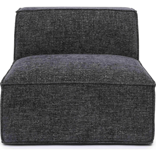Mindy Chenille Basketweave Armless Chair by TOV Furniture. Made from chenille, plywood in a unique style.